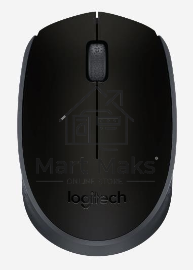 Мышь беспроводная Logitech M171 черный/серый, 1000 dpi, радиоканал, USB, кнопки - 3