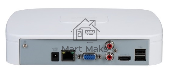 Видеорегистратор Dahua DHI-NVR2104-I2 4-канальный IP-видеорегистратор 4K и H.265+, ИИ