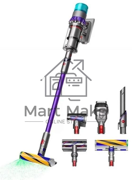 Пылесос вертикальный Dyson SV23 GEN5 DT ABS (447002-01) желтый/синий, питание от аккумулятора, 262 Вт, уборка сухая, пылесборник 0.77 л, работа от АКБ max 70 мин.