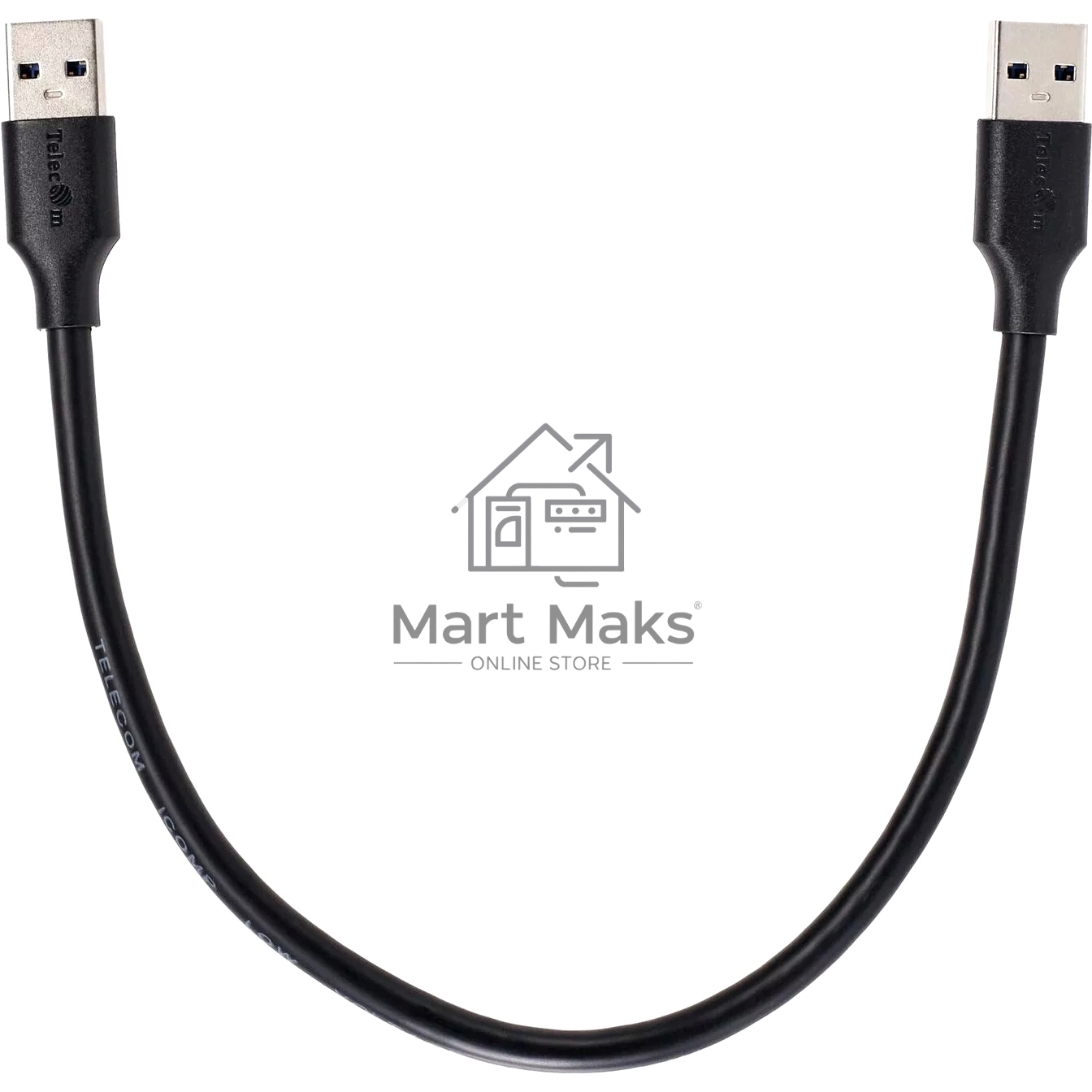 Кабель соединительный Telecom TUS715-0.3M USB3.0 Am-Am 0.3m Telecom (TUS715-0.3M)