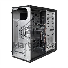 Компьютерный корпус ExeGate EX284029RUS Minitower BA-203U Black, mATX, (AA450, 80мм), 2хUSB+1хUSB 3.0, Audio