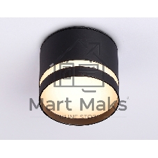 Светильник Ambrella light TN6572 BK черный IP44 GX53 max 15W D82*65