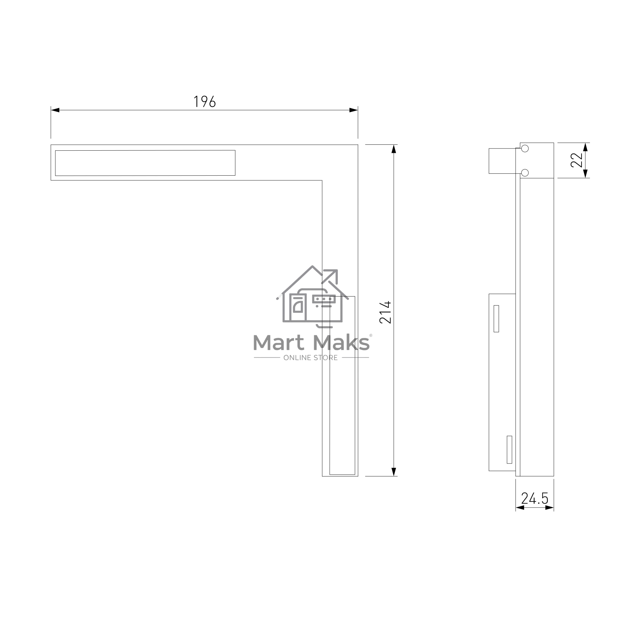 Трековый светильник Slim Magnetic L03 24W 4200K Link (черный) 85031/01