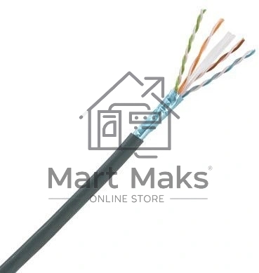 Кабель информационный Panduit PFO6X04BL-CEG кат.6А F/UTP общий экран 4X2X23AWG OSP внешний 305м черный