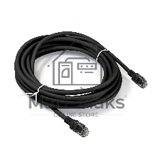 Патч-корд медный ExeGate UTP-RJ45-RJ45-5e-CU-10M-BK, UTP, cat.5e, 10м, черный