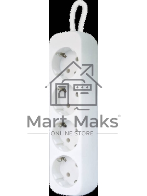 Удлинитель Defender E450 белый 5.0 м, 4 розетки 