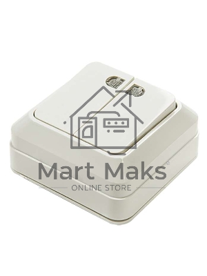 Выключатель 2-кл. BOLLETO с подсвет. накл. 7123 белый ASD / IN HOME 4680005959778