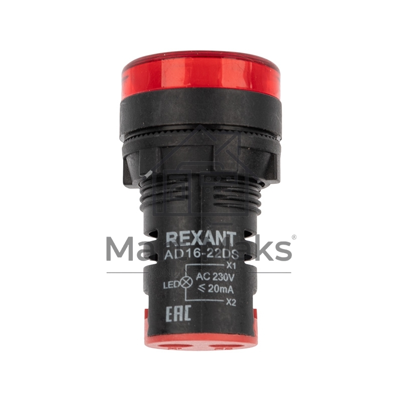 Матрица светодиодная AD22-230 В красная Rexant
