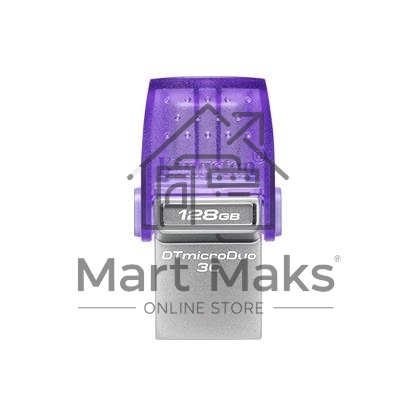 Флешка USB R/W R/W Kingston 128Gb DataTraveler microDuo 3C DTDUO3CG3/128GB USB3.0 фиолетовый