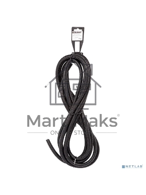 Трубa автомобильная гофрированная ПП, Ø9,8 мм, разрезная, бухта 10 м/уп.