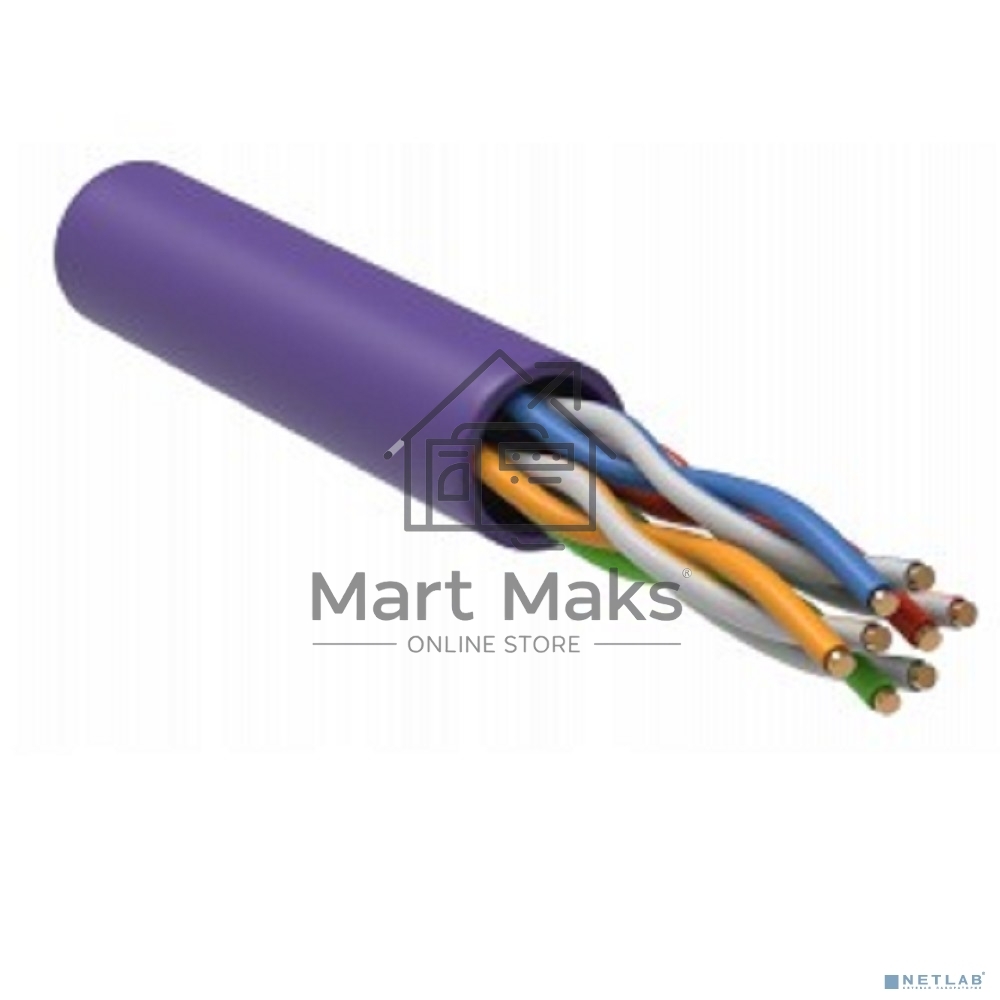 Витая пара ITK LC1-C5E04-126 U/UTP кат.5E 4x2x24AWG LSZH фиолетовый (305м)