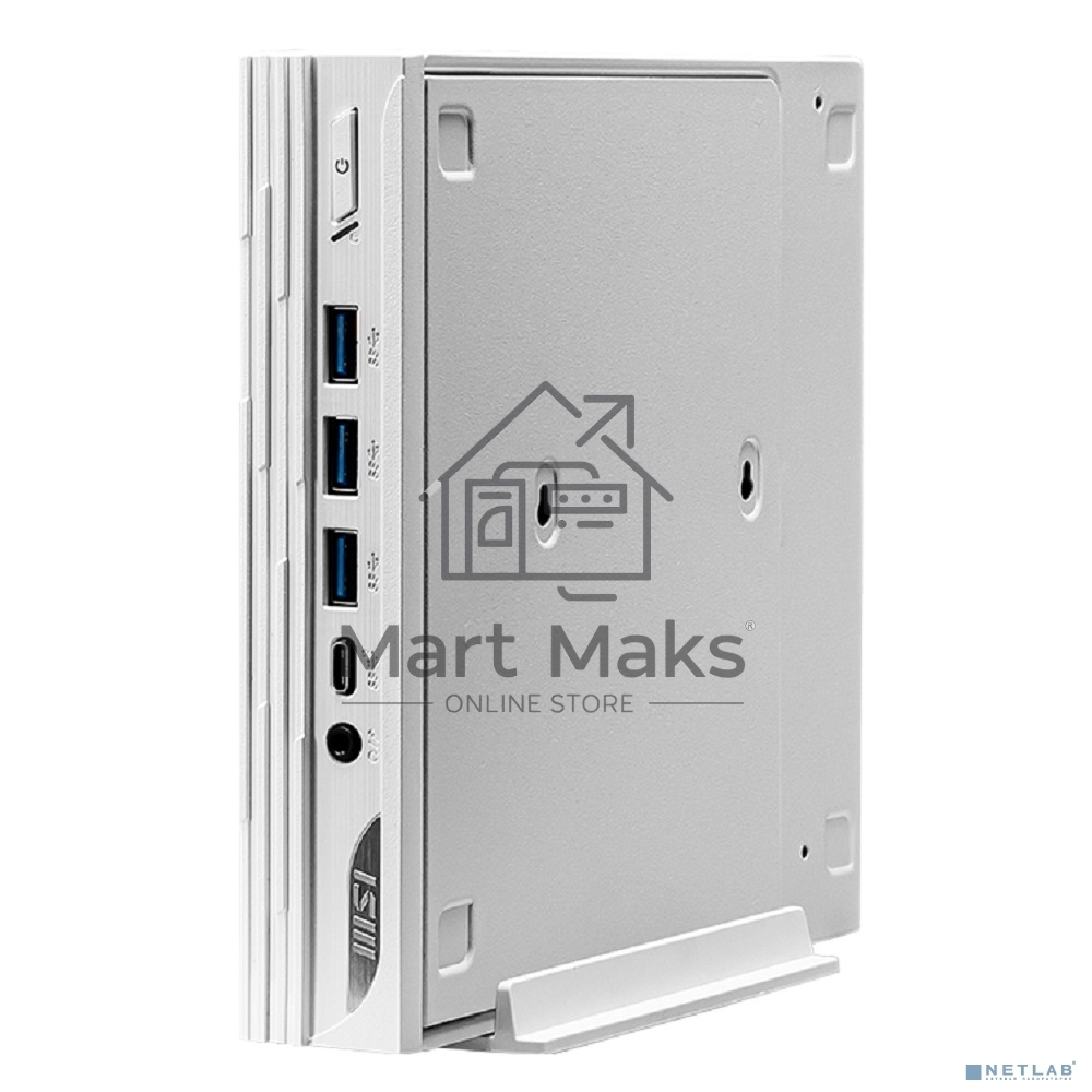 Неттоп MSI Pro DP10 12M-227XRU i5 1235U (1.3) 16Gb SSD512Gb Iris Xe noOS 2.5xGbitEth WiFi BT 120W белый (9S6-B0A622-227)