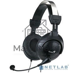 Наушники с микрофоном Genius HS-505X черный 1.5м