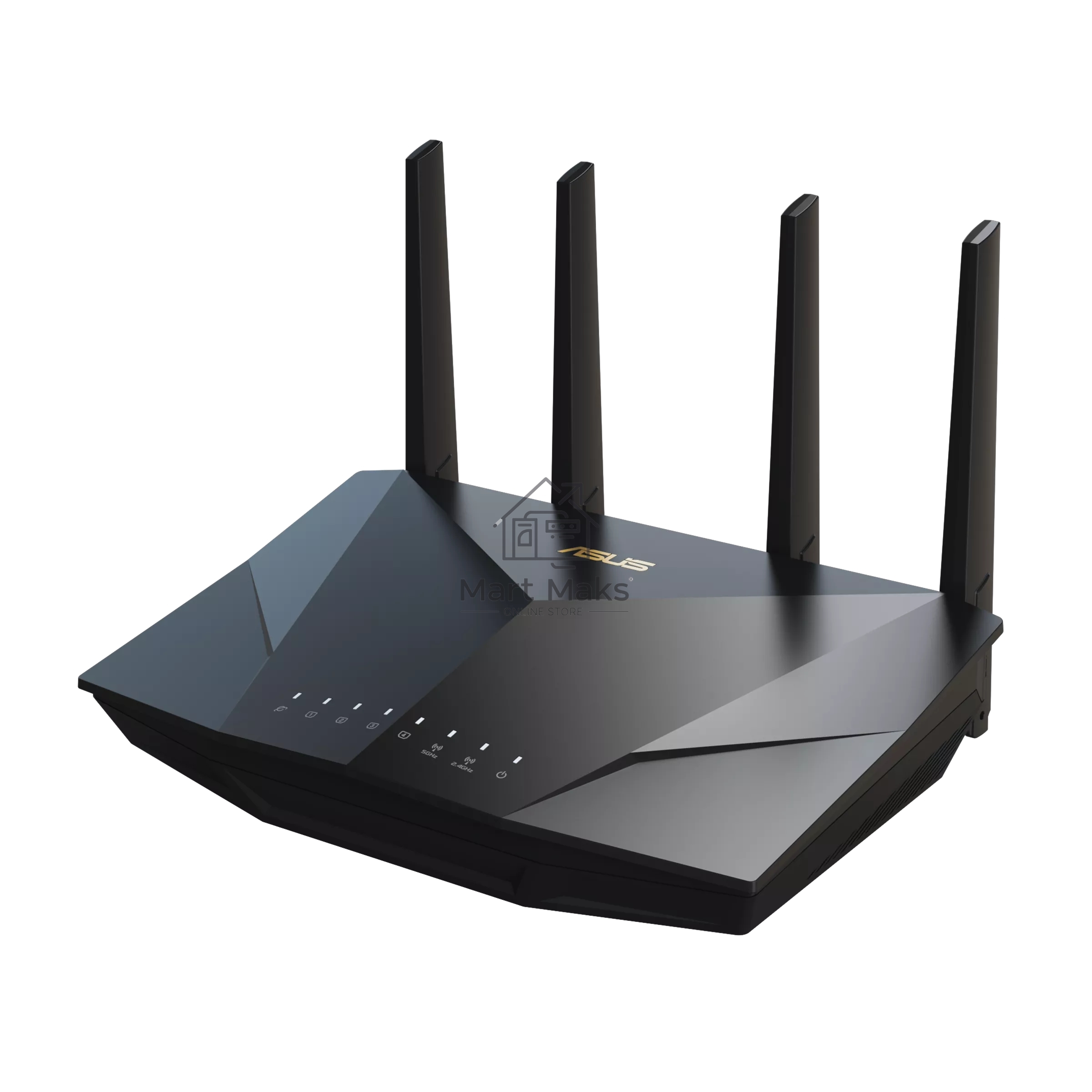 Маршрутизатор Asus RT-AX5400 AX5400 10/100/1000 компл.:устройство/крепления/адаптер черный (упак.:1шт)