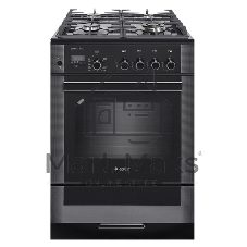 Плита газовая Gefest ПГ 6500-04 0244 черный, конфорок 4 шт, духовка 52 л, 60 см x 85 см x 60 см