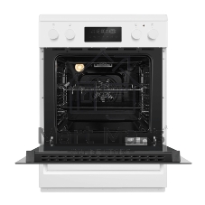 Плита электрическая Maunfeld MEC611CW09TD белый, конфорок 4 шт, духовка 59 л, 60 см x 85 см x 63 см