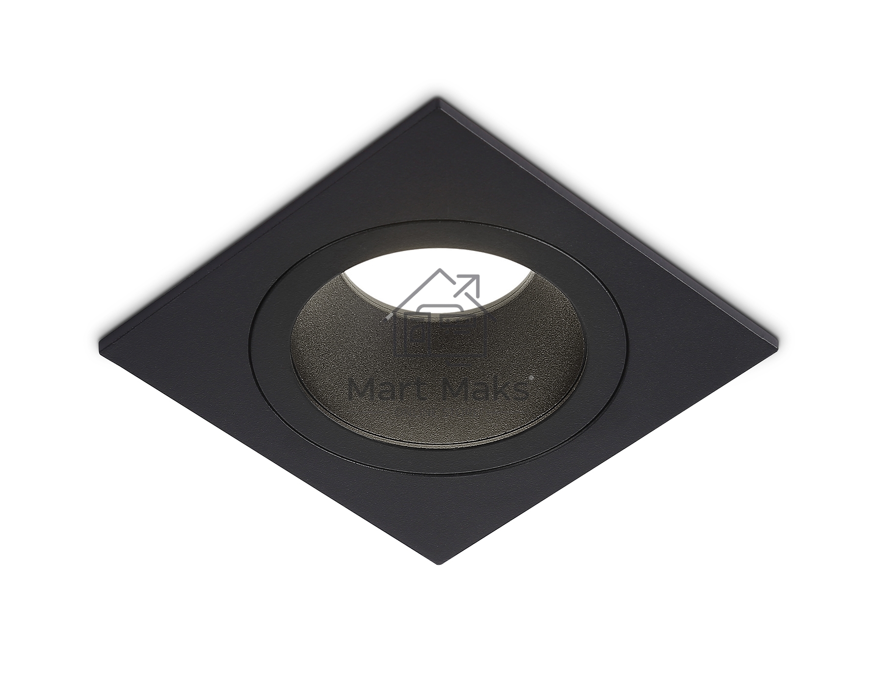 Встраиваемый точечный светильник Ambrella light TN102828 BK/BK черный/черный GU5.3 92*92*50