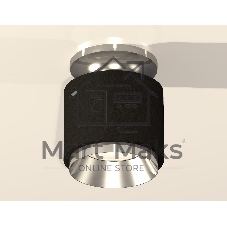 Светильник Ambrella Light XS7511080 SBK/PSL черный песок/серебро полированное MR16 GU5.3 (N7927, C7511, N7032)