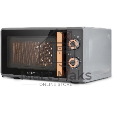 Микроволновая печь Vitek VT-MW1920 серый/золотистый, 20 л, 700 Вт, переключатели — поворотный механизм