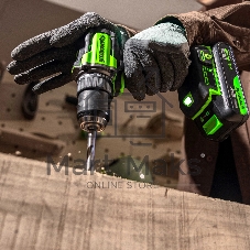 Дрель-шуруповерт Greenworks DD560 аккум. патрон:быстрозажимной (3708407CUA)