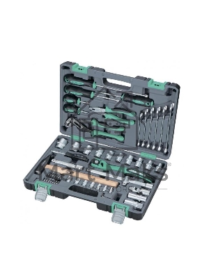 Набор инструментов STELS 14113 1/2'' cr-v s2 усиленный кейс 58предм.