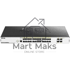 Коммутатор D-Link DGS-3000-28XS/B1A, 24×1 Гбит/с SFP + 4×10 Гбит/с SFP+, управляемый