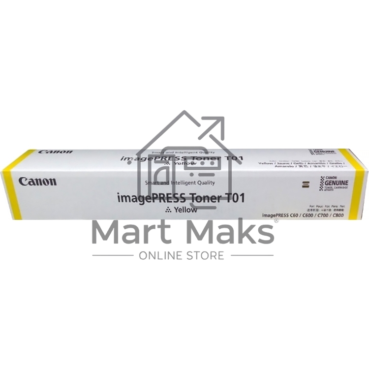 Картридж лазерный Canon TONER T01 желтый (59 500 стр.) для Canon imagePRESS C710, C810, C910