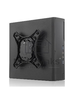 Компьютерный корпус с блоком питания 120 Ватт/ Foxline FL-L01-AD120-D65 mITX case (1L),w/2xUSB3.0, VESA, CPU cooler, w/120W pwr adapter, w/pwr cord