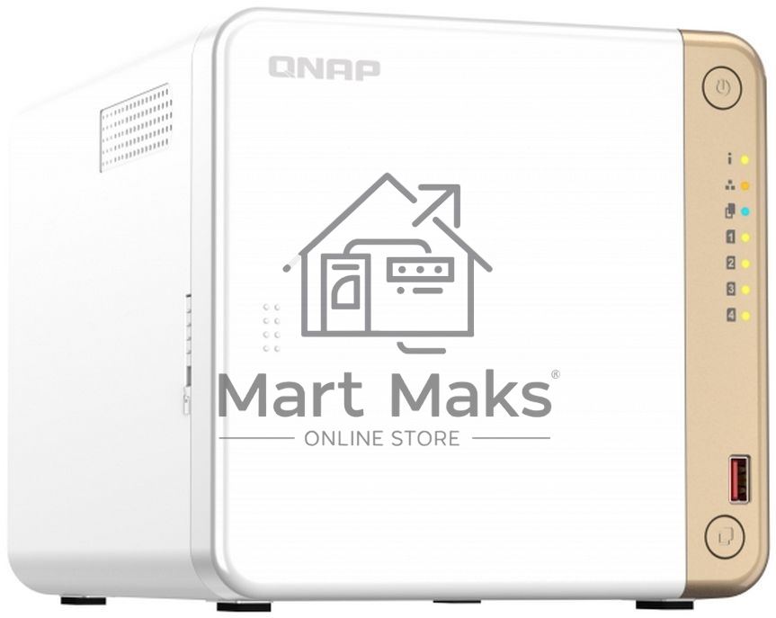 Сетевое хранилище NAS Qnap Original TS-462-4G 4-bay настольный Celeron N4505