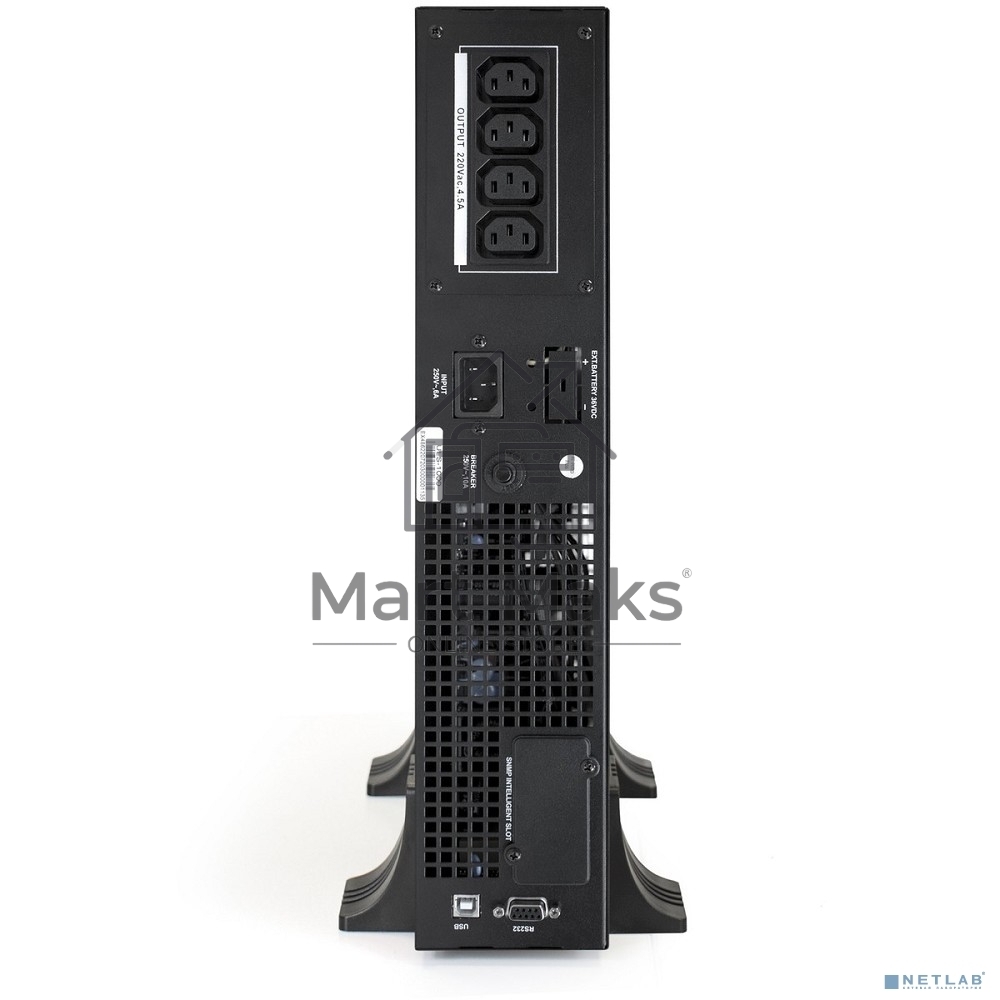 Источник бесперебойного питания On-line ExeGate EP285646RUS PowerExpert ULS-1000.LCD.AVR.C13.USB.RS232.SNMP.2U <1000VA/1000W, On-Line, PF=1, LCD, 4*IEC-C13, RS232, USB, SNMP-slot, Rackmount 2U/Tower, Black>