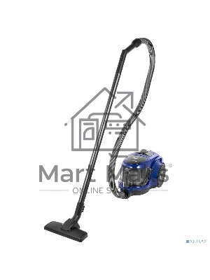 Пылесос Samsung VCC4520S36 синий/черный, 350/1600 Вт, уборка сухая, пылесборник контейнер 1.3 л