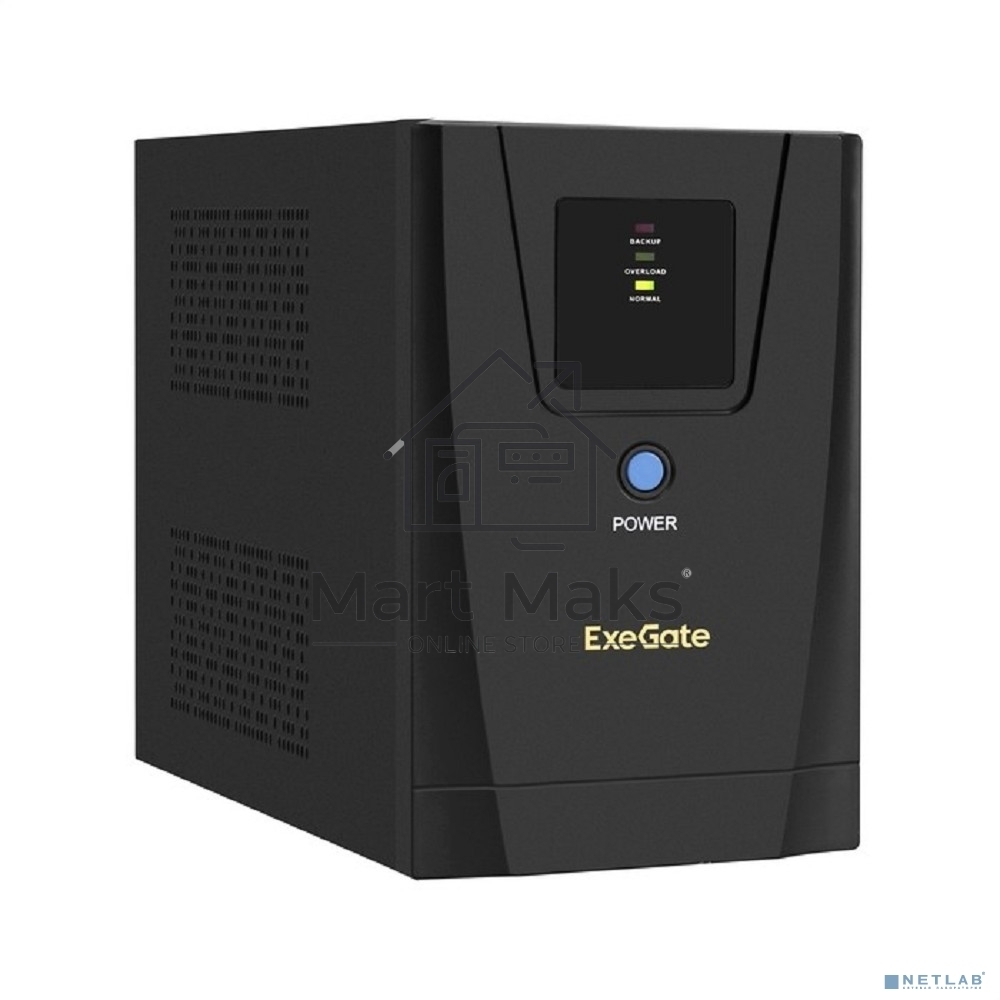 Источник бесперебойного питания ExeGate EX292801RUS SpecialPro UNB-1600.LED.AVR.2SH.3C13 <1600VA/950W, LED, AVR, 2*Schuko+3*C13, съемн.кабель, металлический корпус, Black>