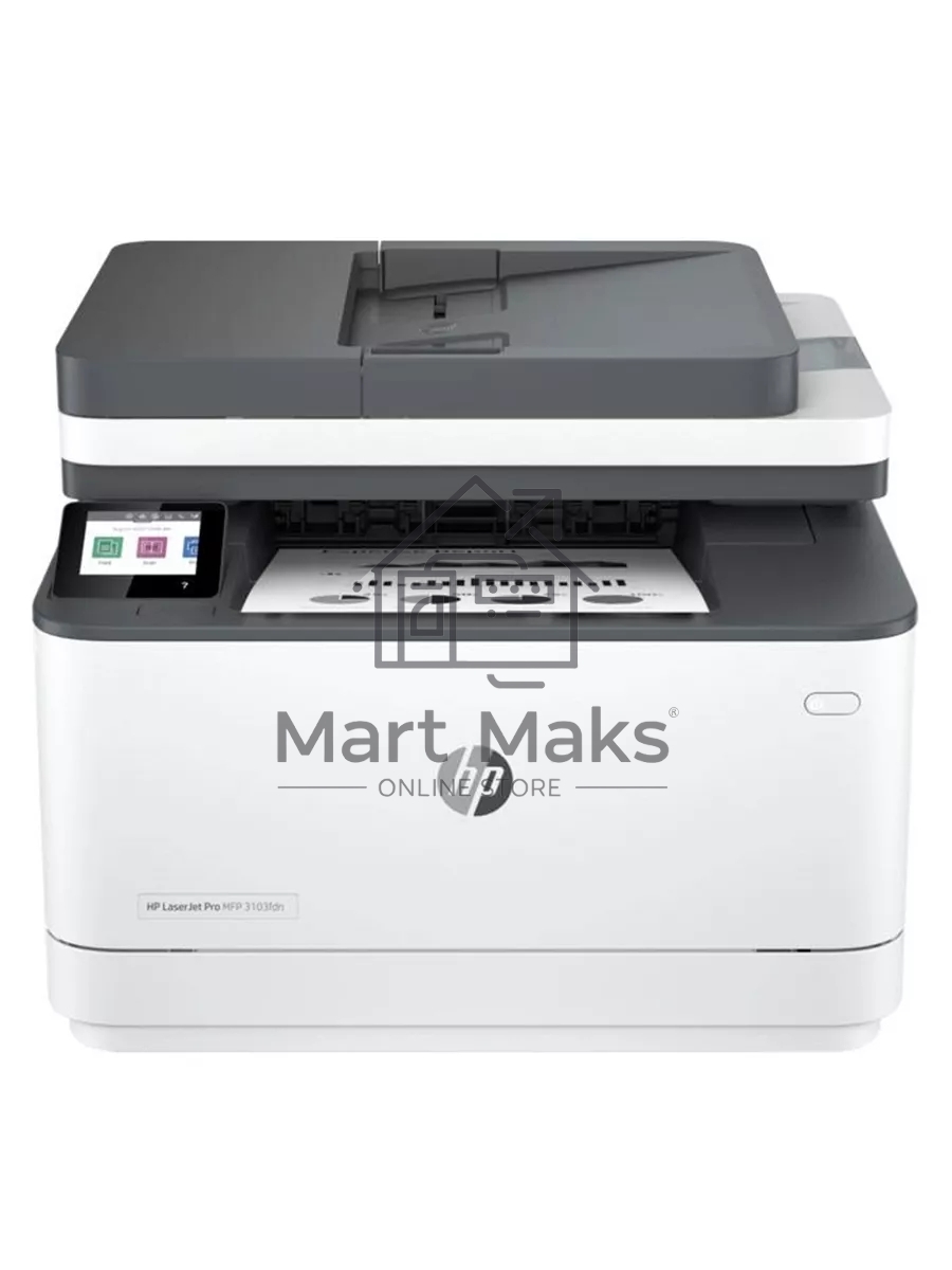 МФУ лазерный HP LaserJet Pro 3103fdn (3G631A), A4, ч/б, печ. 33 стр/мин., скан. до 19 стр/мин. (ч/б) 8 стр/мин. цвет, 1200x1200 dpi, USB, Ethernet