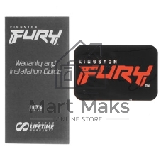 Оперативная память Kingston Fury Beast, DDR5, 32Gb (1x32GB), 6400MHz, CL32, DIMM, радиатор, черный