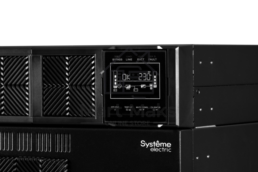 Источник бесперебойного питания Systeme Electric Smart-Save Online SRT 6000 ВА, первое поколение 5U,вход/выход клеммы,USB,RS-232,прлл резерв, 2 коробки
