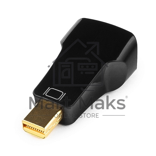 Переходник miniDisplayPort - VGA, Cablexpert A-mDPM-VGAF-01, 20M/15F, черный, пакет