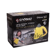 Пароочиститель Endever Odyssey Q-442 черный/желтый, ручной, 900 Вт, 35 г/мин, 450 мл