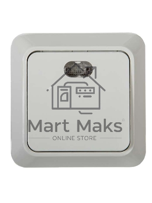 Выключатель 1-кл. BOLLETO с подсвет. накл. 7121 белый ASD / IN HOME 4680005959754