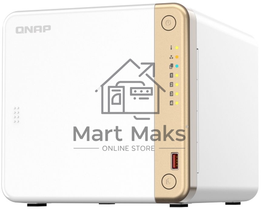 Сетевое хранилище NAS Qnap Original TS-462-4G 4-bay настольный Celeron N4505