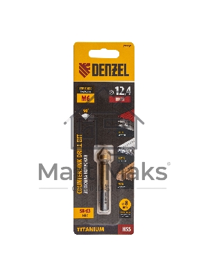 Зенковка конусная под Denzel М6, HSS, по металлу, цилиндрический хвостовик
