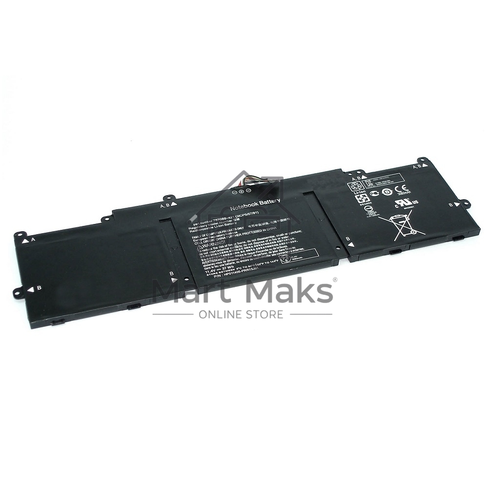 Аккумуляторная батарея для ноутбука HP 11-d (ME03XL) 11.4V 3100mAh