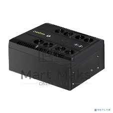Источник бесперебойного питания ExeGate NEO NNB-650.LED.AVR.8SH.CH 650VA/390W, LED, AVR, 8*Schuko, 4*USB-порта для зарядки, черный