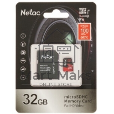 Флеш карта MicroSD card Netac P500 Extreme Pro 32Gb, retail version w/o SD adapter