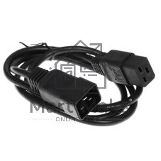 Кабель питания сист.блок-монитор Cablexpert PC-189-1-1.8M, 1.8м, C13-C14, 3x1кв.мм., черный, с заземлением