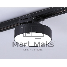 Трековый однофазный светодиодный светильник Ambrella light GL6842 BK черный LED 15W 4200K D115*80