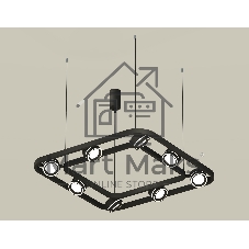 Светильник Ambrella light XB9182151/8 SBK/FR черный песок/белый матовый GX53 (C9182, N8434)