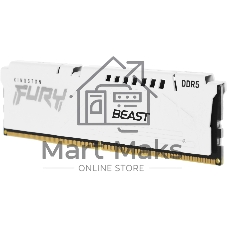 Оперативная память Kingston Fury Beast, DDR5, 16Gb (1x16GB), 5600MHz, CL36, DIMM, с радиаторами, белый