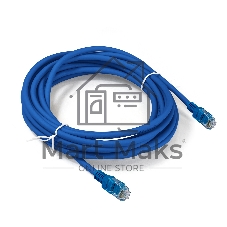 Патч-корд медный ExeGate UTP-RJ45-RJ45-5e-CU-10M-BL, UTP, cat.5e, 10м, синий