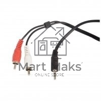 Кабель аудио Ningbo 2хRCA (m)/Jack 3.5 (m) 1.5м. черный