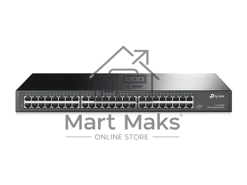 Сетевой коммутатор TP-Link SMB TL-SG1048 Коммутатор 48-port Gigabit Switch, 1U 19-inch rack-mountable steel case